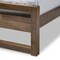 Baxton Studio Torino Solid Walnut Wood Open Frame Style King Size Platform Bed 138-7621 - alternate 2